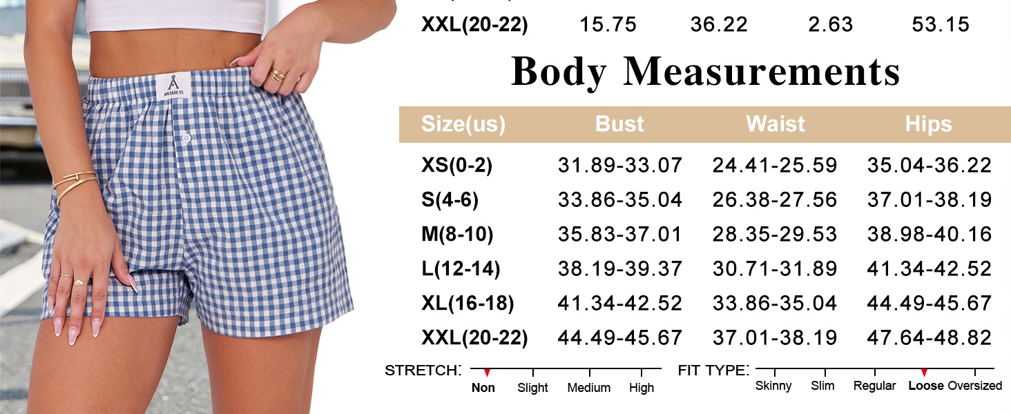 womens boxer shorts, gingham shorts