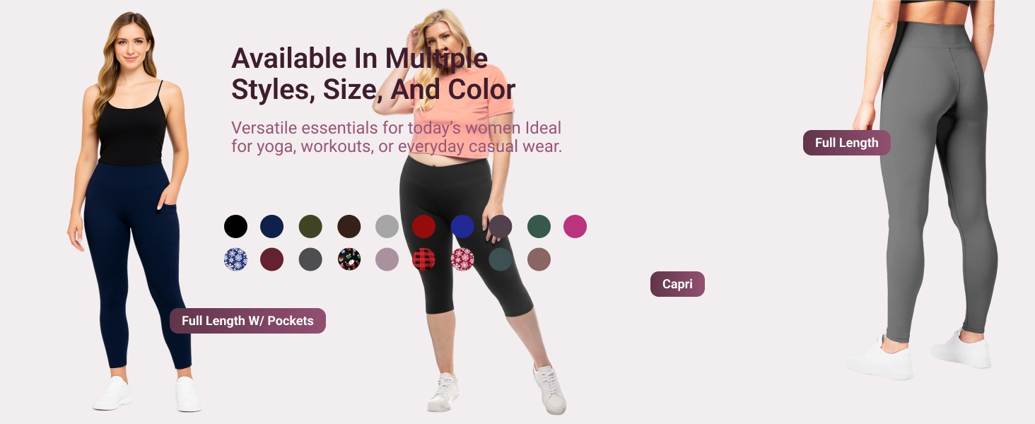 High Waisted Leggings for Women - Comfortable and Stretchy in Versatile Sizes and Colors product story image 2