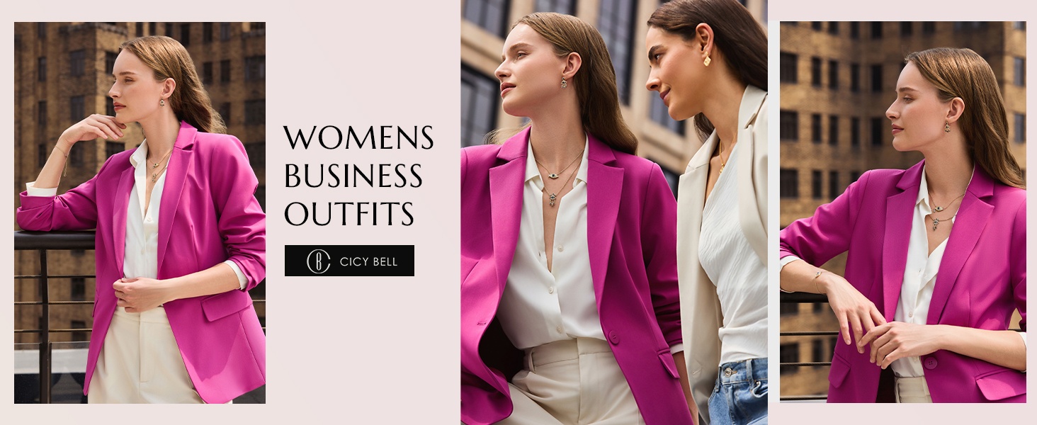 2025 womens casual work blazers open front suit jackets