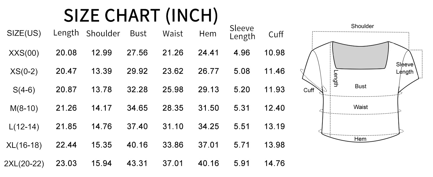 Womens Double Lined Short Sleeve Square Neck Crop Tops | Spring Summer Compression Tshirt Workout Gym Going Out Cute Basic Tee for Teen Girl product story image 5
