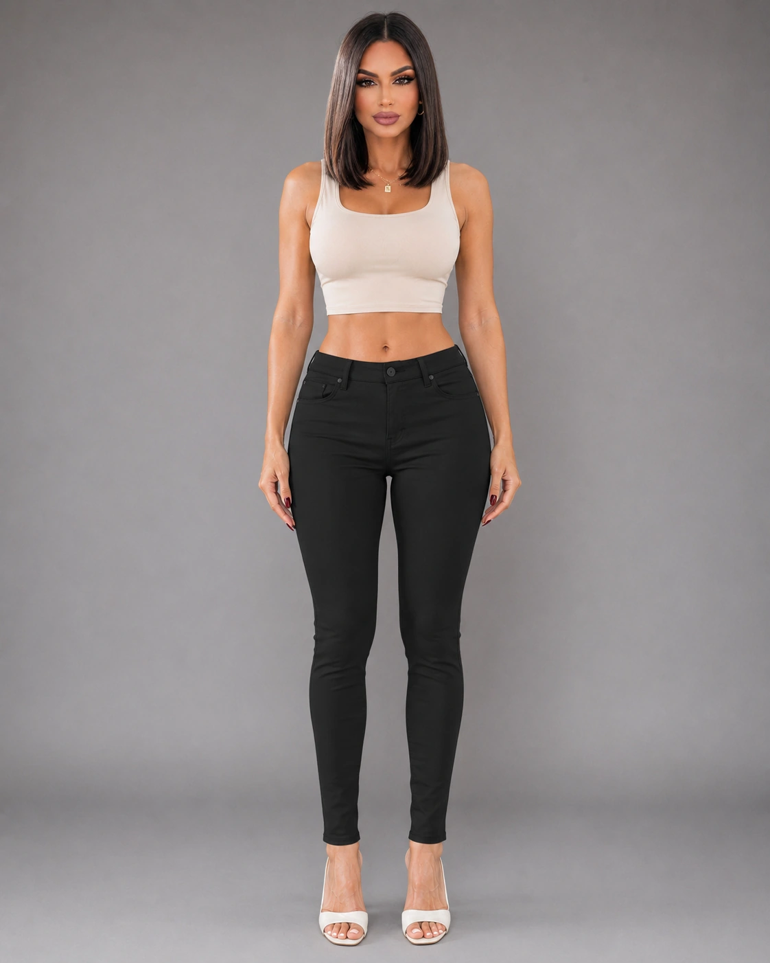 Womens Hyper Ultra Stretch Comfy Skinny Leg Work Casual Pants