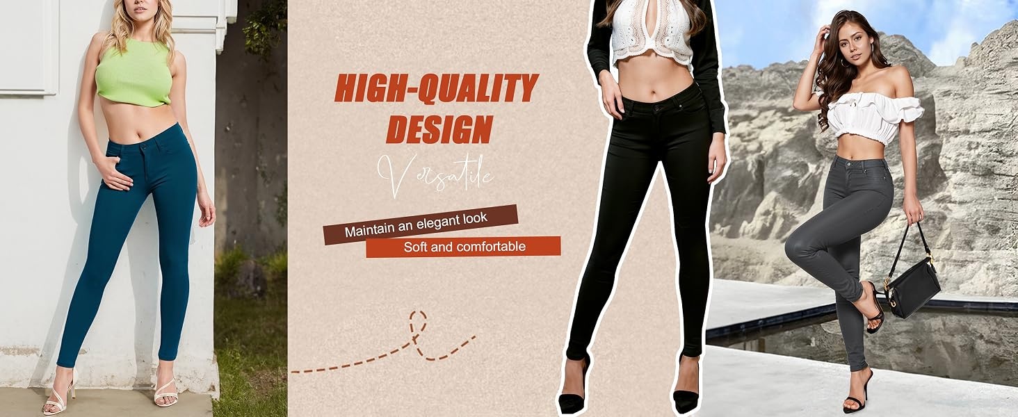Skinny Leg Work Casual Pants