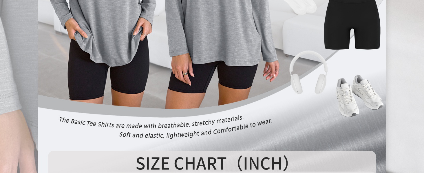 Womens Oversized Long Sleeve Shirts Fall Tops 2026 Basic Tees | Crewneck Fitness Clothing, Y2k Streetwear, Workout Gym Athletic T, Plus Size Fashion, Winter Outfits, Cute Sweatshirts product story image 4