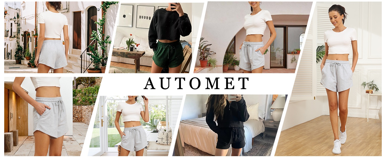 Womens Sweat Shorts with Pockets Casual Summer Comfy Lounge Shorts | Y2K Preppy Stuff,Beach Vacation Travel,Cotton Lounge Pajama Shorts,Athletic Workout Summer Outfits product story image 5