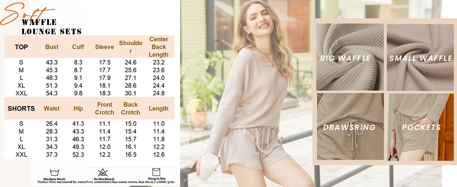 Waffle Lounge Sets Gift for Women